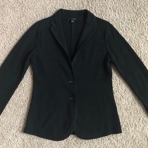 ANN TAYLOR Black Cotton Blazer